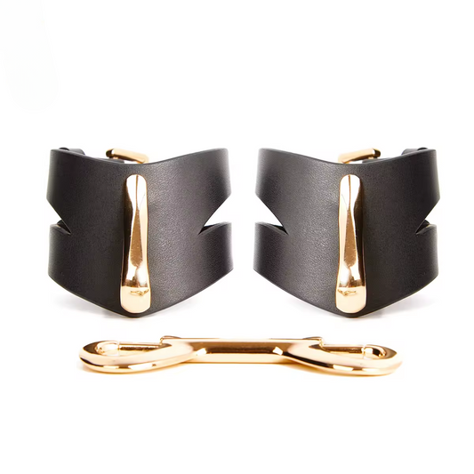 Liquide D'Or Leather Handcuffs