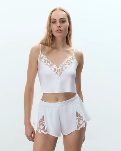 Leonora Luxury Satin Cami and Short Set