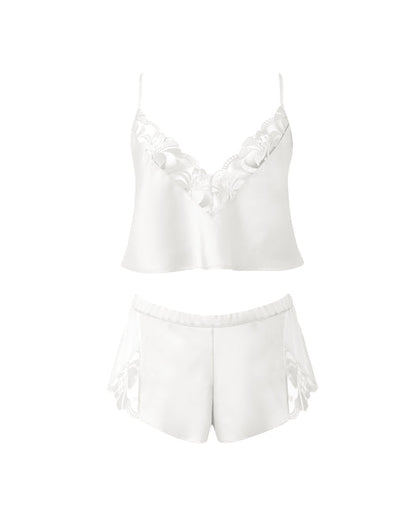 Leonora Luxury Satin Cami and Short Set