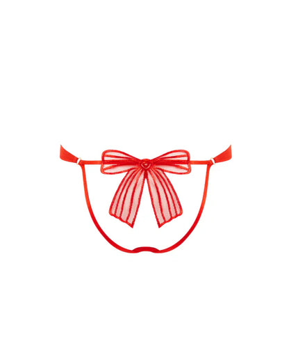 Annabel Open-Back Brief Red
