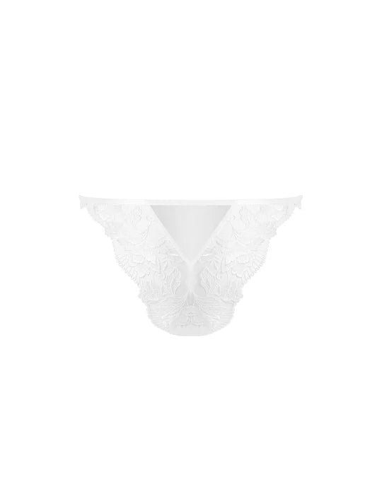 Gabriella Floral Embroided Brief White