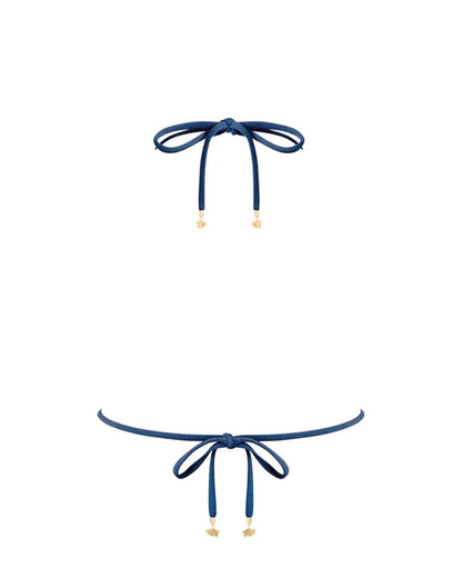 Cadiz Triangle Bikini Top Navy