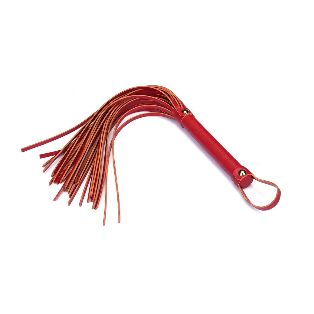 Red Vegan Leather Flogger