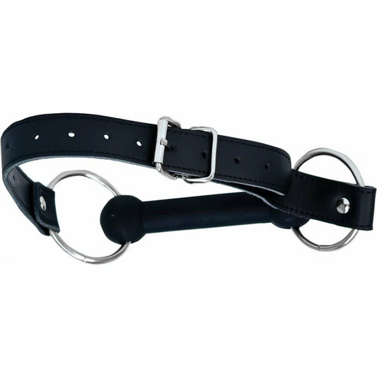 Silicone and Leather Bit Gag