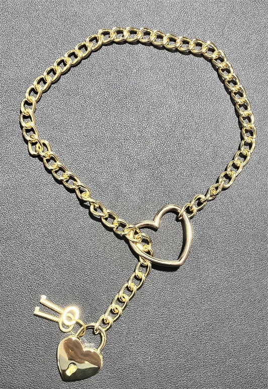 Heart Slip Chain Choker