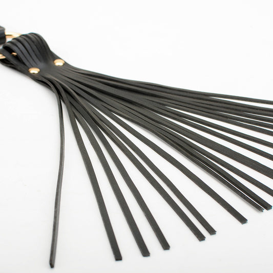 Vegan Leather Lash Flogger Black