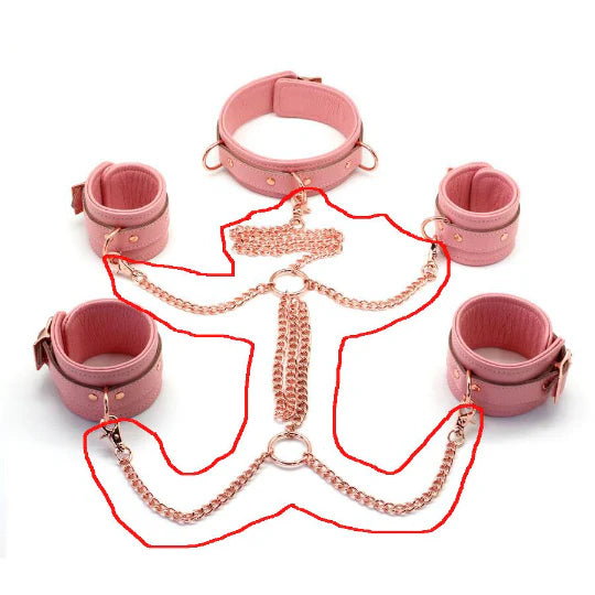 Rose Gold Full Body Chain Restraint Connector
