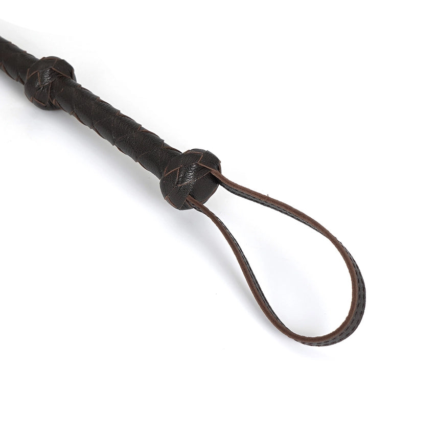 Deluxe Brown Leather Arabian Bullwhip