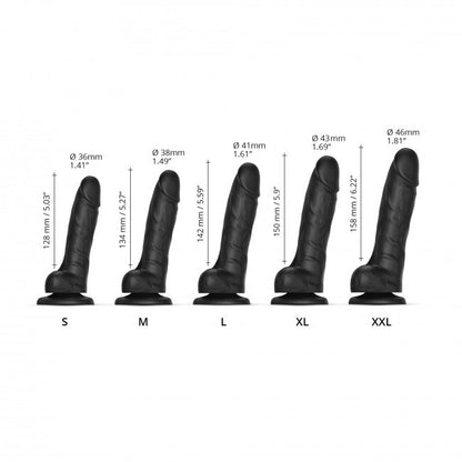 Sliding Skin Realistic Dildo Black