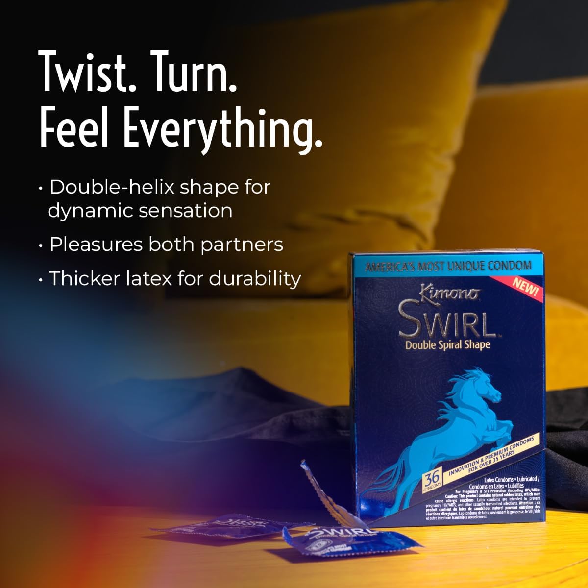 Kimono MicroThin Condoms Swirl 36 Pack