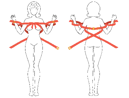 Bowknot Upper Body Strap Restraint