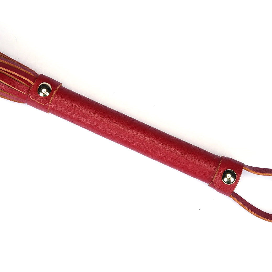 Red Vegan Leather Flogger