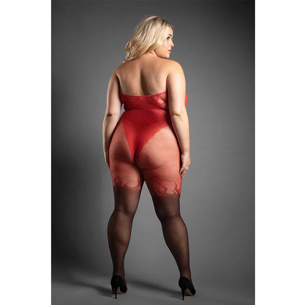 Eternal Flame Crotchless Ombre Bodystocking