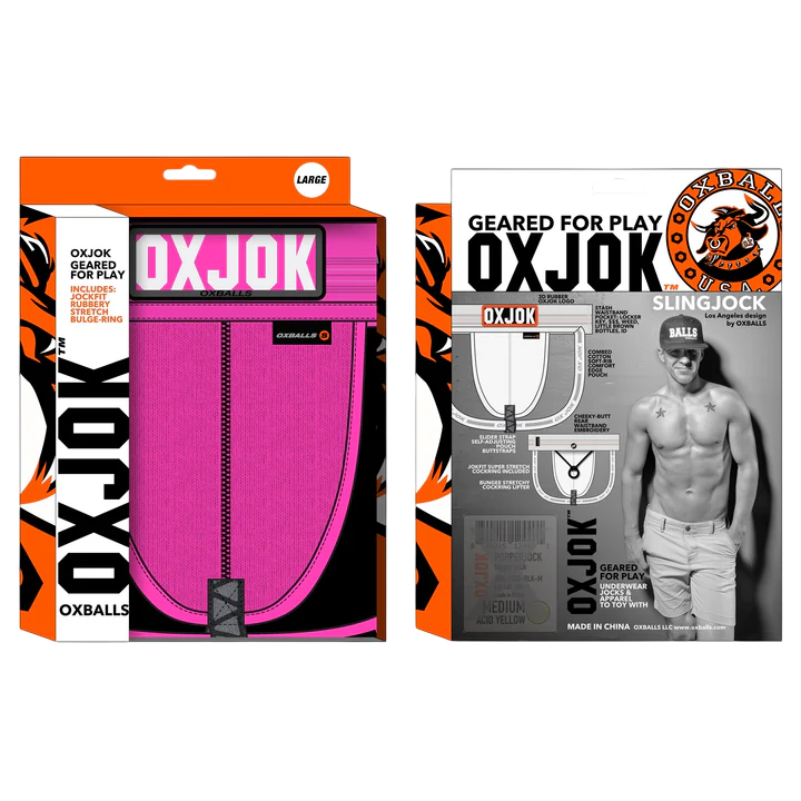 SLINGJOCK, upthrust slider-strap jock, PINK SKY, SMALL