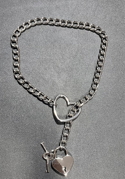 Heart Slip Chain Choker
