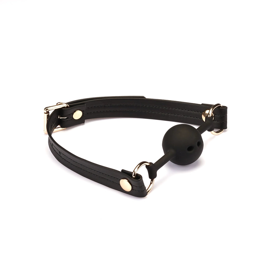 Shadowcraft Vegan Leather Breathable Ball Gag