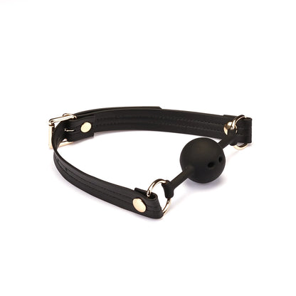 Shadowcraft Vegan Leather Breathable Ball Gag