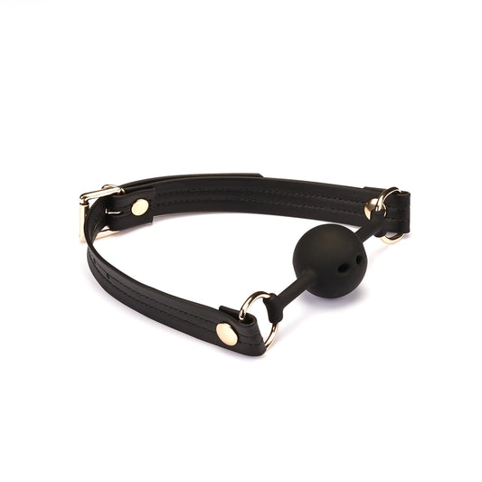 Shadowcraft Vegan Leather Breathable Ball Gag
