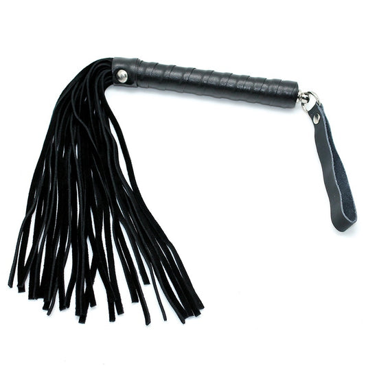 Black Leather Wrapped Flogger
