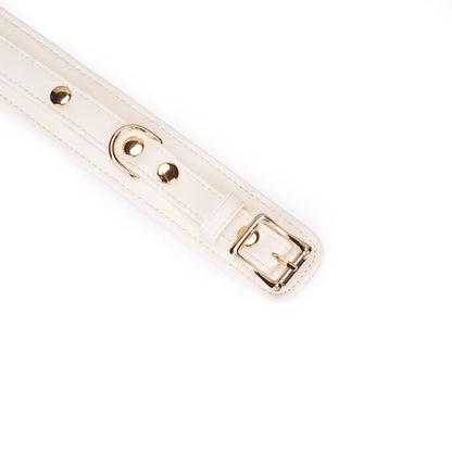 Plush Velour Creamy Hand Cuffs