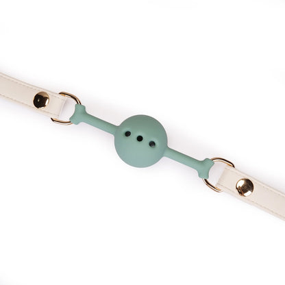 Plush Velour Creamy  Ball Gag