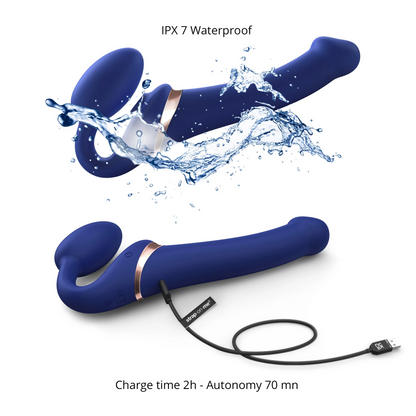 Multi-O Vibrating & Licking Strap-On