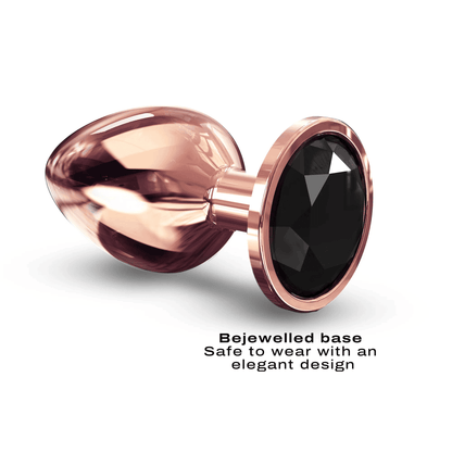 Rose Gold Black Diamond Plug Large