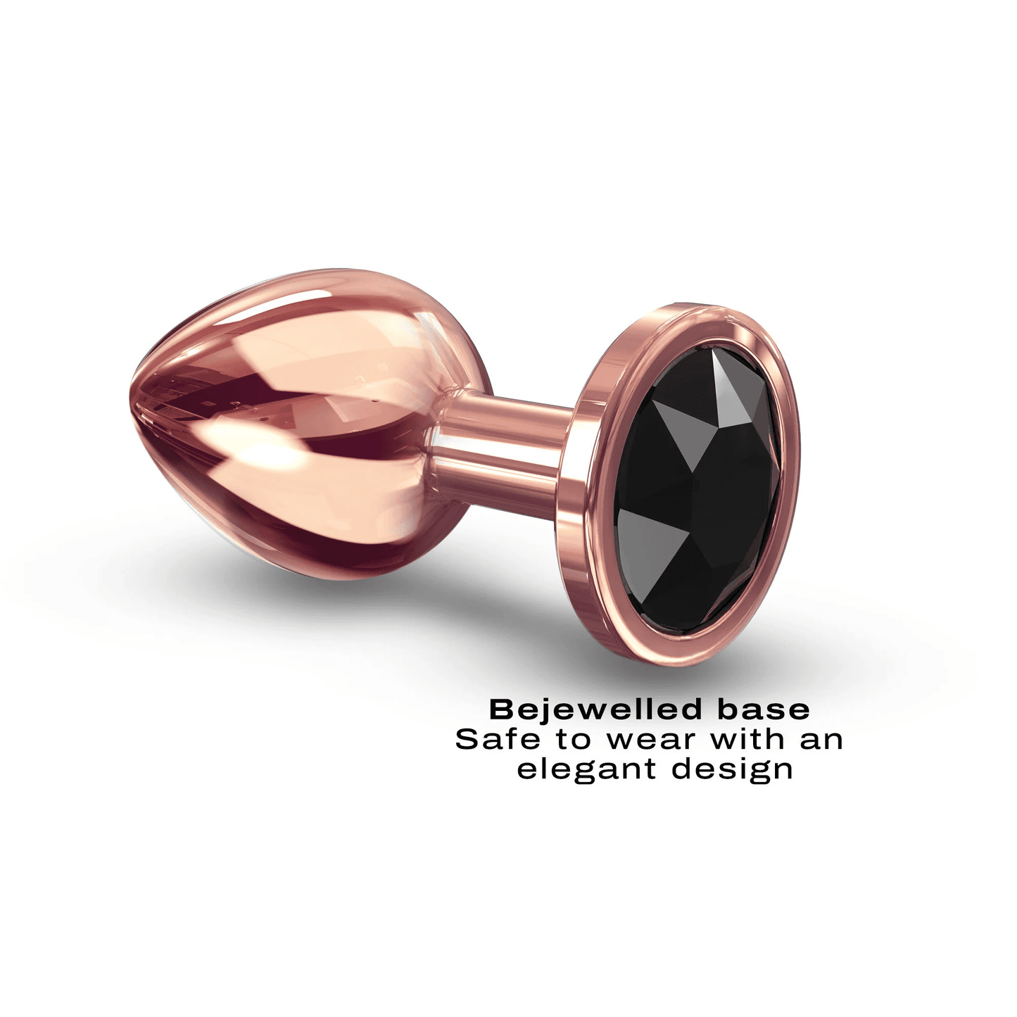 Rose Gold Black Diamond Plug Medium