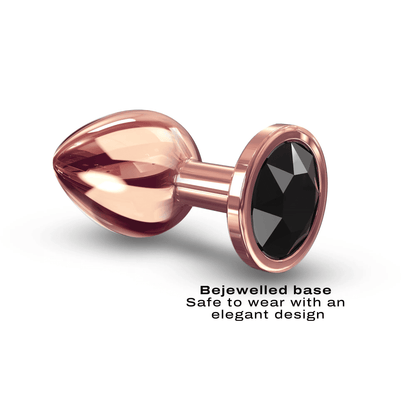 Rose Gold Black Diamond Plug Medium