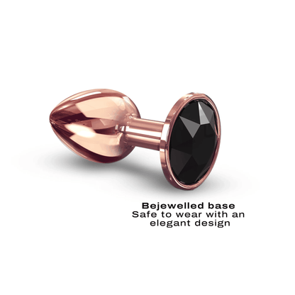 Rose Gold Black Diamond Plug Small