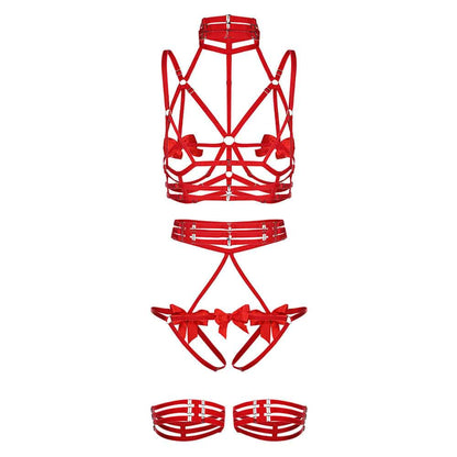 Night Of Secrets Red Role-playing Lingerie Set