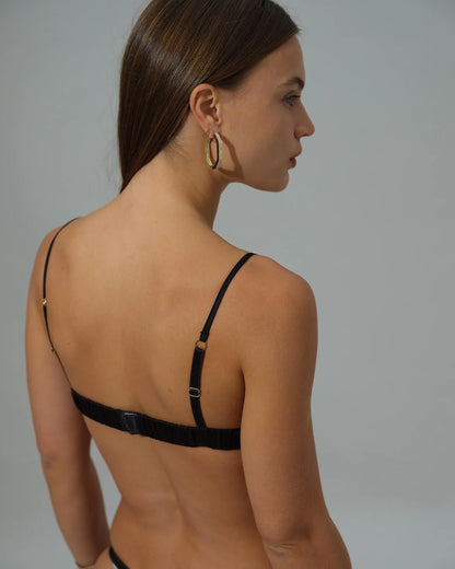 Swan Lake Silk Lace Bralette