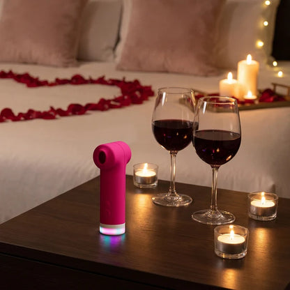 Fizz Dual-Head Clitoral Vibrator with Suction & Tapping Stimulation