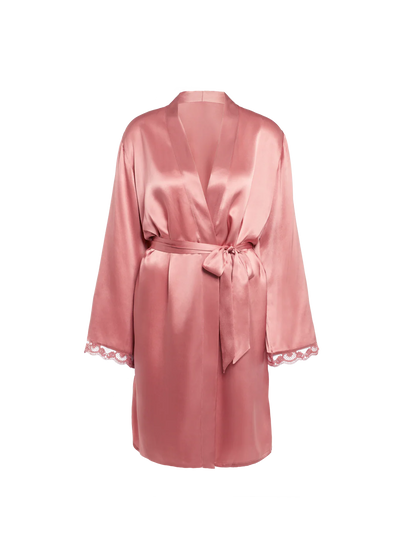 Love Me Silk Kimono Smokey Pink