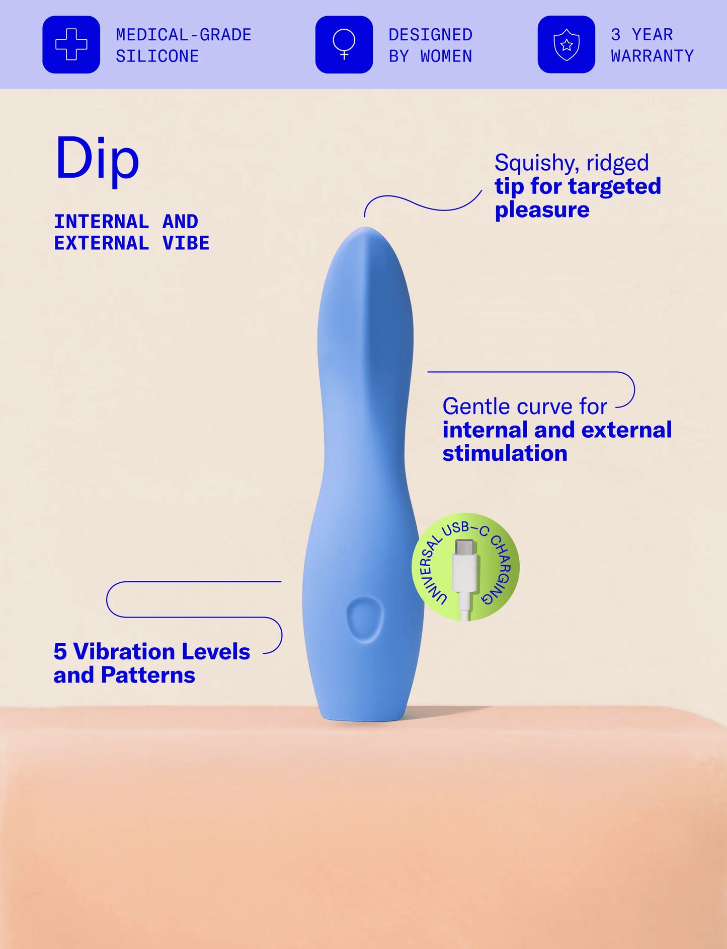 Dame Dip Vibrator