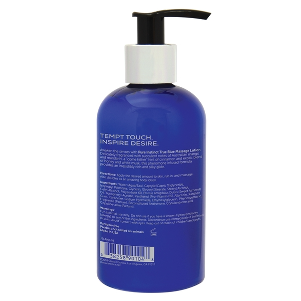 Pure Instinct massage lotion