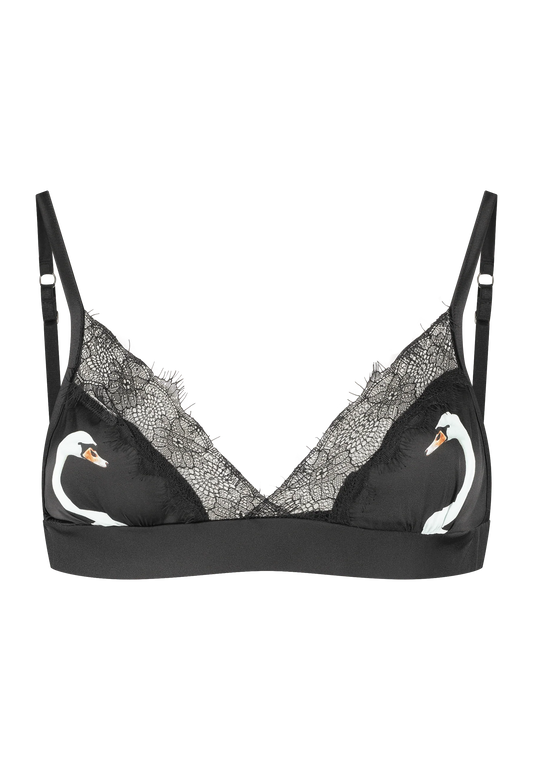 Swan Lake Silk Lace Bralette