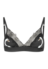 Swan Lake Silk Lace Bralette