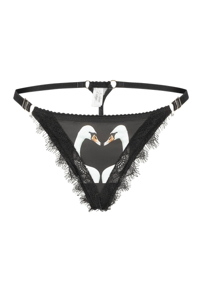 Swan Lake Silk String Thong