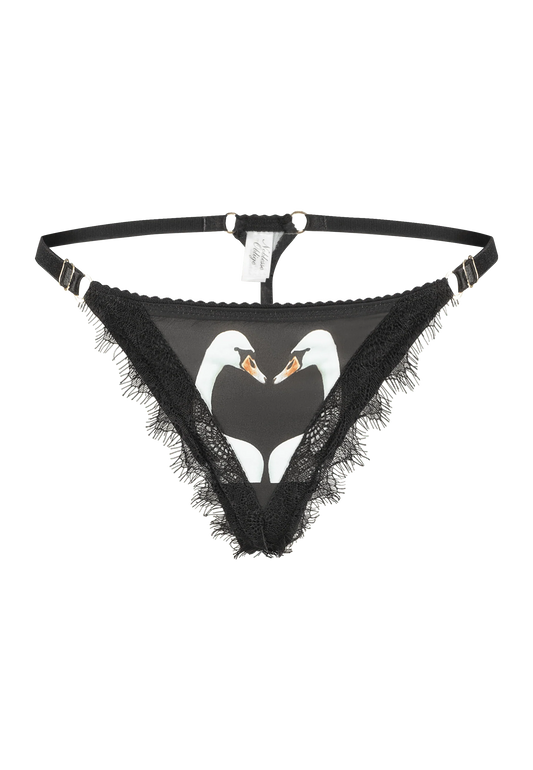Swan Lake Silk String Thong
