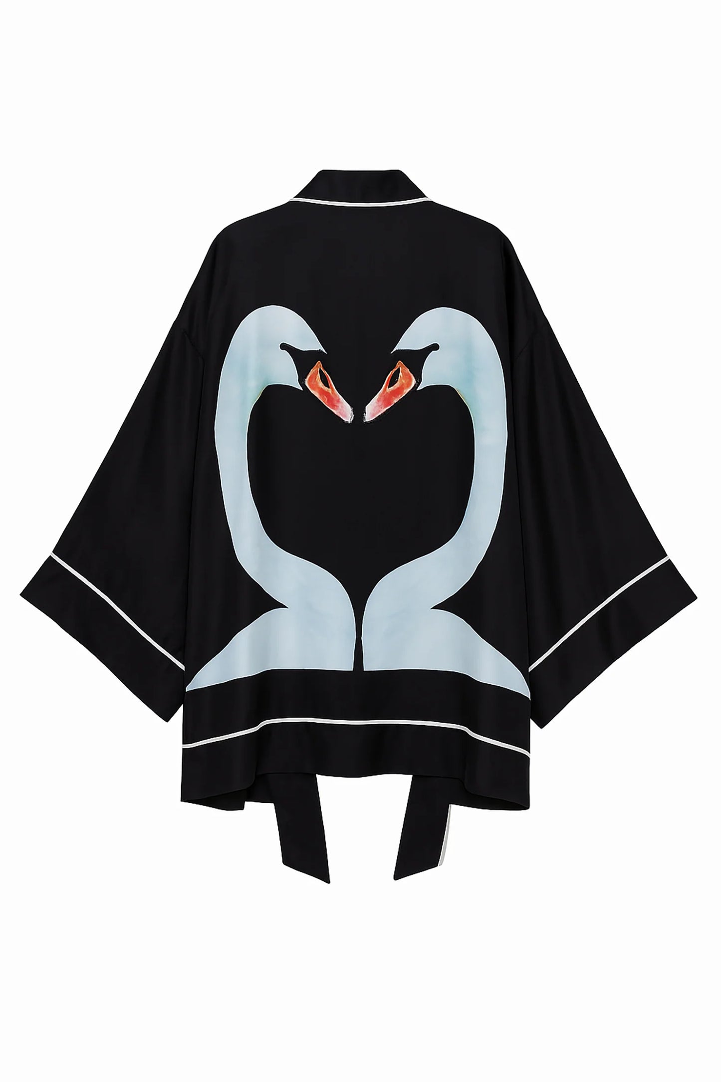 Swan Lake Silk Kimono