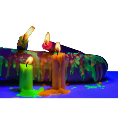 UV Blacklight Reactive Drip Candle