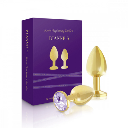 Booty Plug Gold Set of 2
