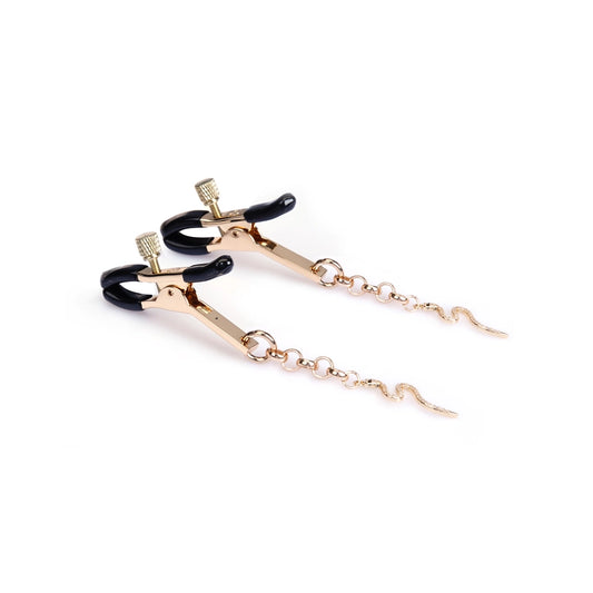 Gold Serpent Nipple Clamps