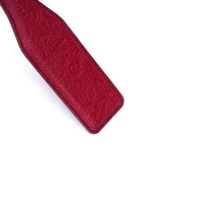 Oxblood Embossed Leather Paddle