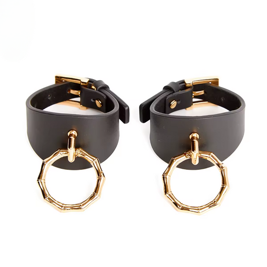 Bamboo D'Or Leather Handcuffs