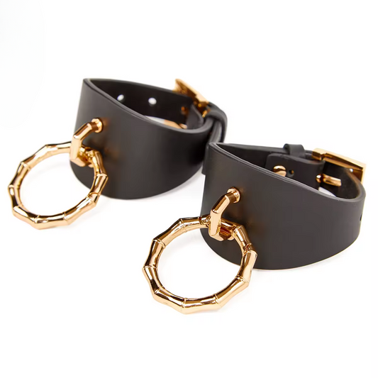 Bamboo D'Or Leather Handcuffs