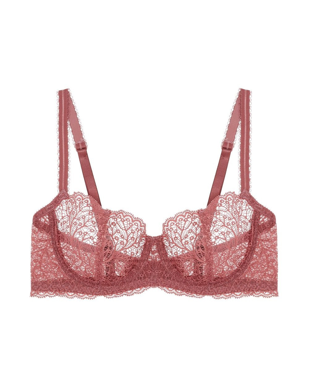 Allegra Balconette Bra Rose