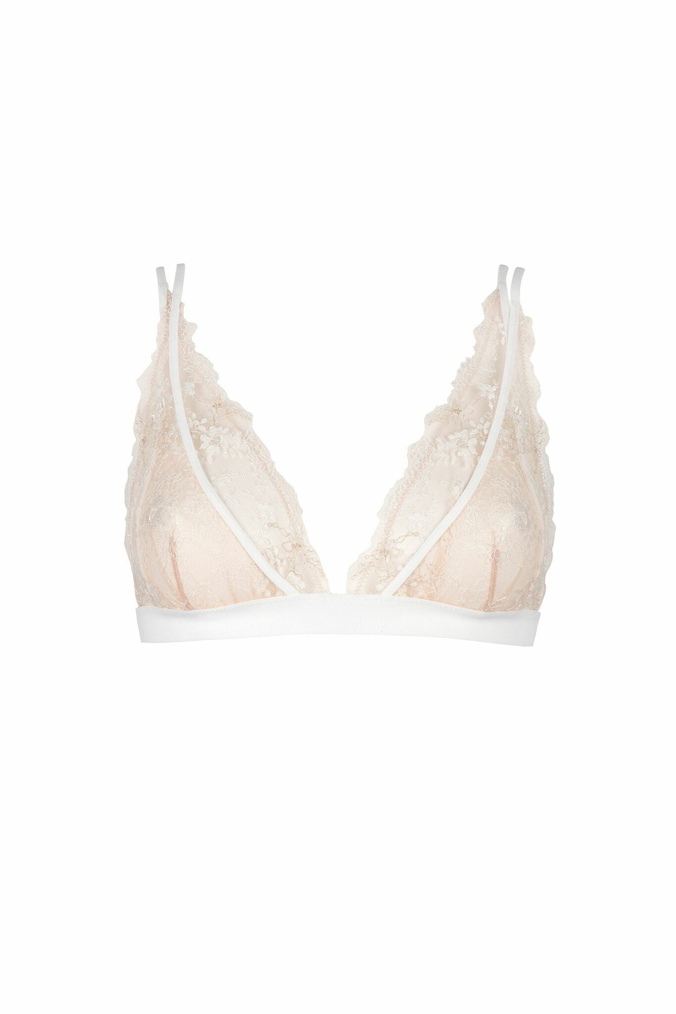 After Midnight Pearly White Triangle Bra