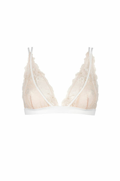 After Midnight Pearly White Triangle Bra